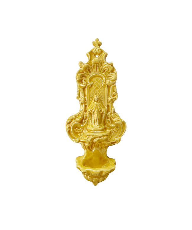 Acquasantiera Beata Vergine Maria scontornata